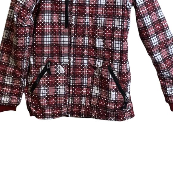 Burton Jacket KIDS Size S Ski Plaid Snowboard Dryride Hooded Waterproof UNISEX - Picture 7 of 16